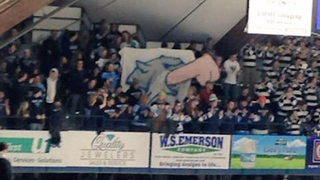 UMaine Fans' Sign Features Opposing Mascot Sucking A Dick